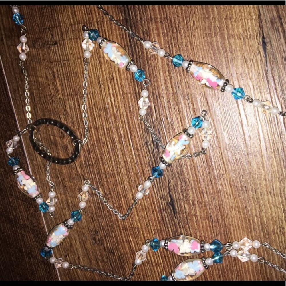 Blue/pink necklace 💕💙